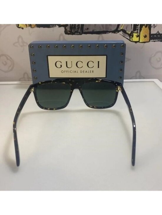 New Gucci Green Square Men\'s Sunglasses  GG1039S 002 as seen on Rihanna